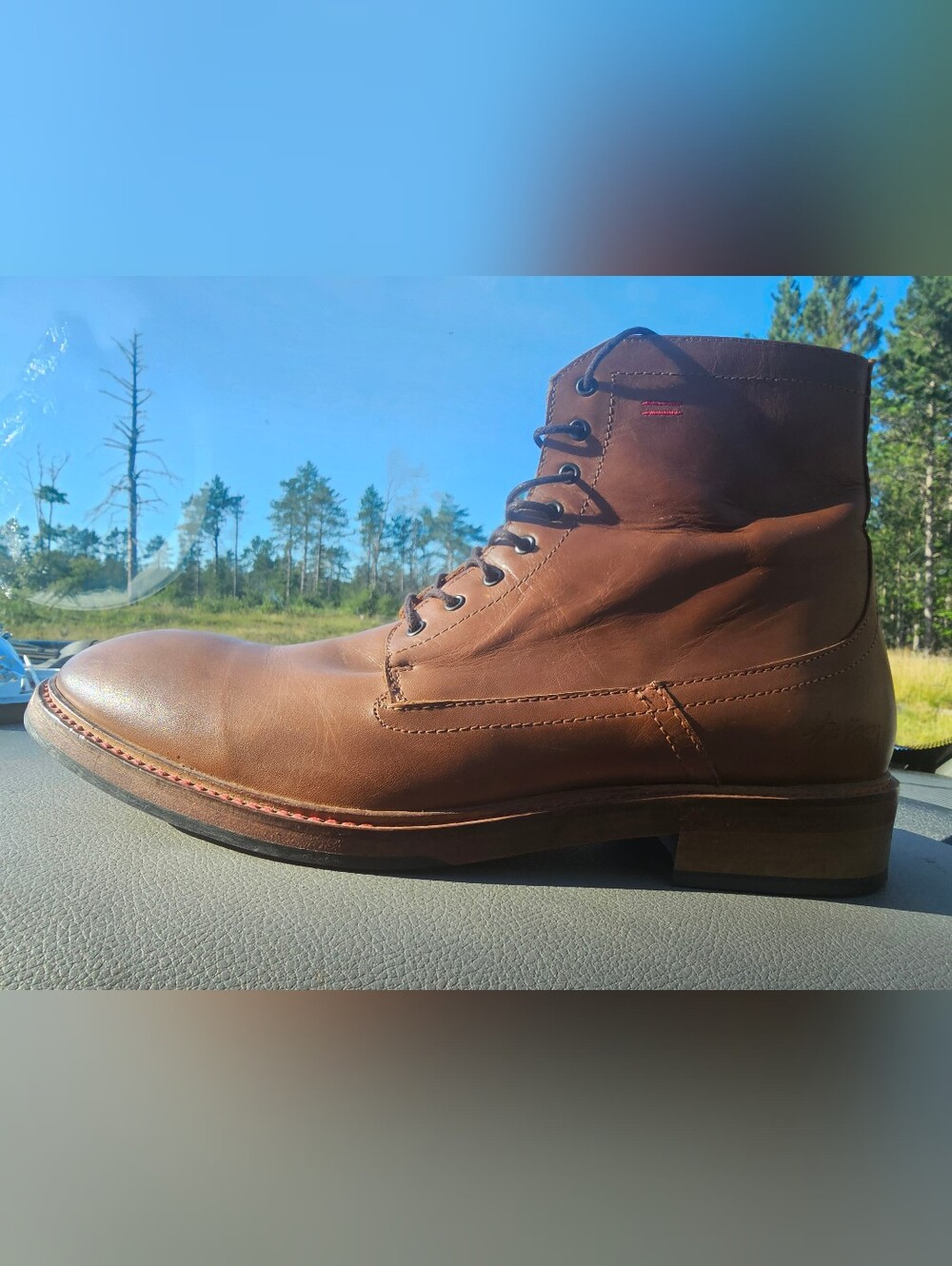 These are the NiK Kacy Limited-Edition Dress Boots in brown leather. Size 40 UK.